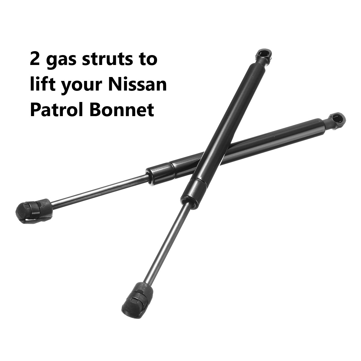 2 GAS STRUTS LIFT NISSAN PATROL FRONT 1997 to 2013 Y61 (match