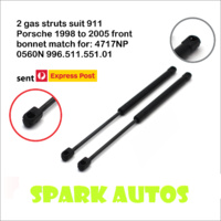 Qty(2) Front Boot Gas Struts For Porsche 911 996 Series 1998-2005 99651155101 