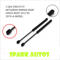 2 GAS STRUTS FIT MITSUBISHI MIRAGE REAR HATCH BOOT 2012 TO 2019 LA MODEL 