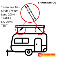 1 New Pair Gas Struts 375mm Long 200Newton - TRAILER CARAVAN TENT