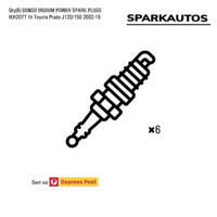 6 x IK22 Genuine Denso Iridium Spark Plugs Denso Part Number 5310