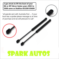 1 Pair Ford BA BF Falcon Fairmont Sedan Boot Lid Gas Struts match: 653200 0560N