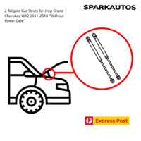 2 Tailgate Gas Struts for Jeep Grand Cherokee WK2 2011-2018 "Without Power Gate"