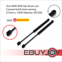 One PAIR Gas Struts Caravan hatch boot awning 315mm long x 150N Matches 5031DG 