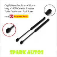 Qty(2) Gas Struts 450mm long x 350N Caravan Camper Trailer Tradesmen Tool Boxes