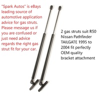 NEW PAIR Gas Struts suit Nissan Pathfinder R50 model TAILGATE 1995 to 2004