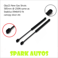 Qty(2) Gas Struts 585mm @ 0250N same as Stabilus 0946410 fit canopy door etc 