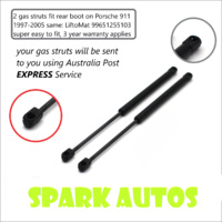 Qty(2) REAR Boot Gas Struts For Porsche 911 996 Series 1998-2005  996.512.551.03