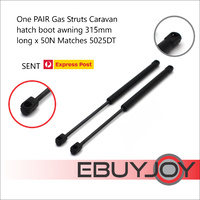 One PAIR Gas Struts Caravan hatch boot awning 315mm long x 50N Matches 5025DT