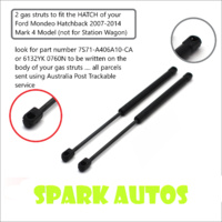 Gas Struts suit Ford Mondeo Hatchback Hatch Mk 4 2007 TO 2014 New PAIR 6132YK